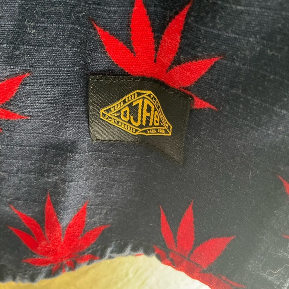 DJAB Simons 420 Leaf Pattern Cotton Ripstop Button Down Shirt - Picture 2 of 6